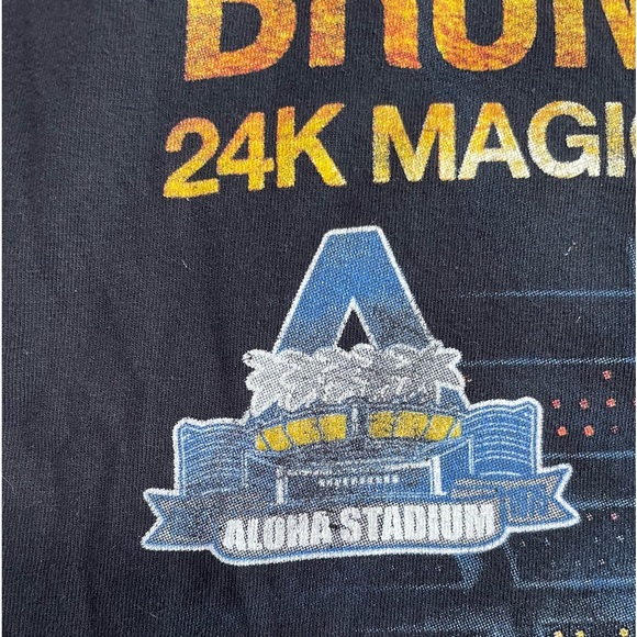 Bruno Mars XXIV Magic Tour T-Shirt Official Merch Concert Tee Black - Picture 3 of 4